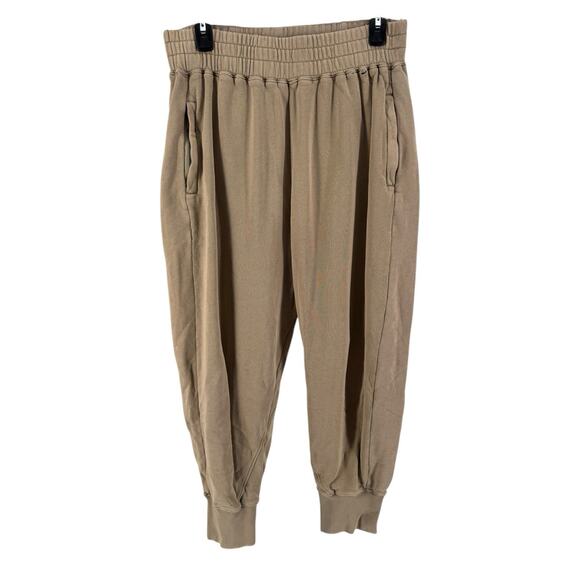 Free People FP Movement Women's Tan June Bug Joggers Size Large - Picture 1 of 9